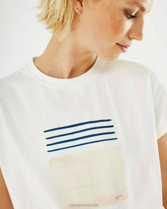 γυναίκες Mexx μπλουζάκι έξω άσπρο BR0F172