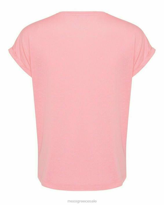 γυναίκες Mexx μπλουζάκι με λαιμόκοψη ροζ BR0F187