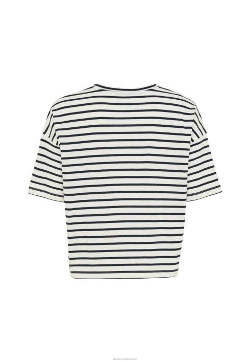 γυναίκες Mexx ριγέ κοντομάνικο μπλουζάκι μπεζ BR0F19