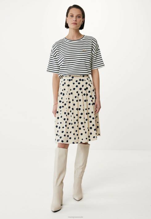 γυναίκες Mexx ριγέ κοντομάνικο μπλουζάκι μπεζ BR0F19