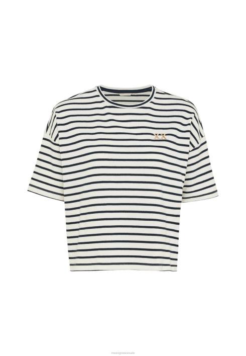 γυναίκες Mexx ριγέ κοντομάνικο μπλουζάκι μπεζ BR0F19