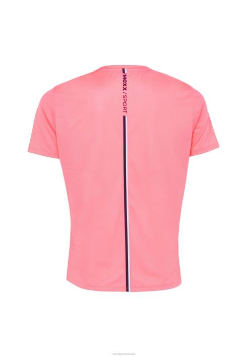 γυναίκες Mexx κοντομάνικο αθλητικό μπλουζάκι νέον ροζ BR0F222