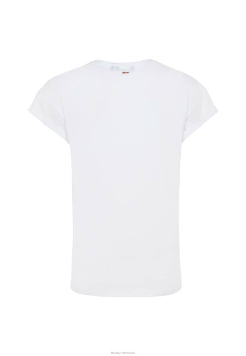 γυναίκες Mexx υπερμεγέθη κοντομάνικο μπλουζάκι σε λευκό μπεζ BR0F25