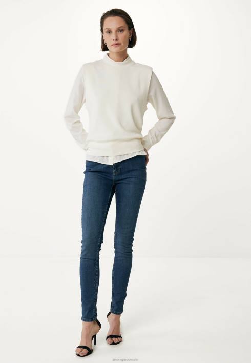 γυναίκες Mexx αμάνικο πουλόβερ σε λευκό μπεζ BR0F6