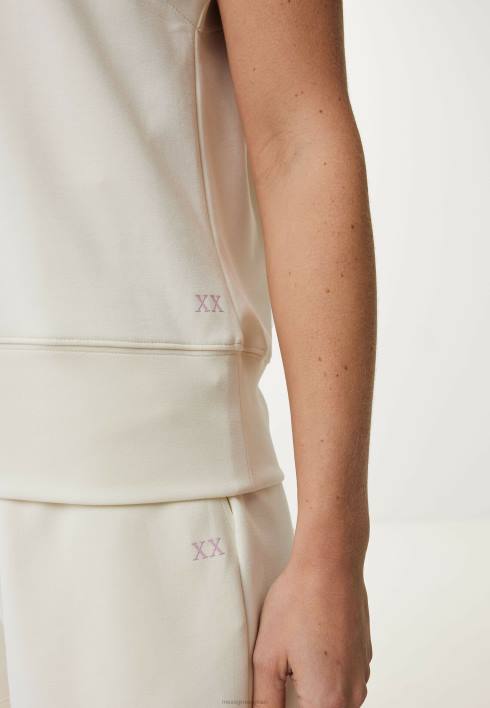 γυναίκες Mexx αμάνικο πουλόβερ σε λευκό μπεζ BR0F6