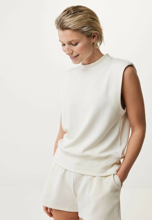 γυναίκες Mexx αμάνικο πουλόβερ σε λευκό μπεζ BR0F6