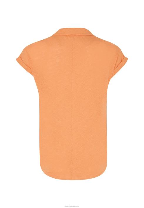 γυναίκες Mexx κοντομάνικο μπλουζάκι πόλο πορτοκάλι BR0F76