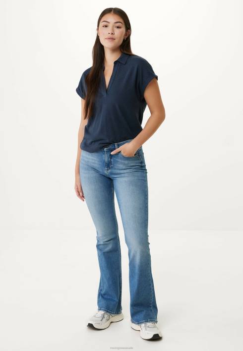 γυναίκες Mexx κοντομάνικο μπλουζάκι πόλο ναυτικό μπλε BR0F97