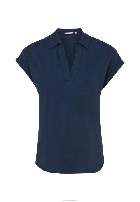 γυναίκες Mexx κοντομάνικο μπλουζάκι πόλο ναυτικό μπλε BR0F97