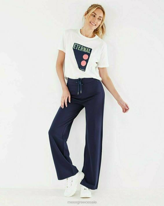 γυναίκες Mexx T-shirt με λαιμόκοψη σε λευκό άσπρο BR0F173