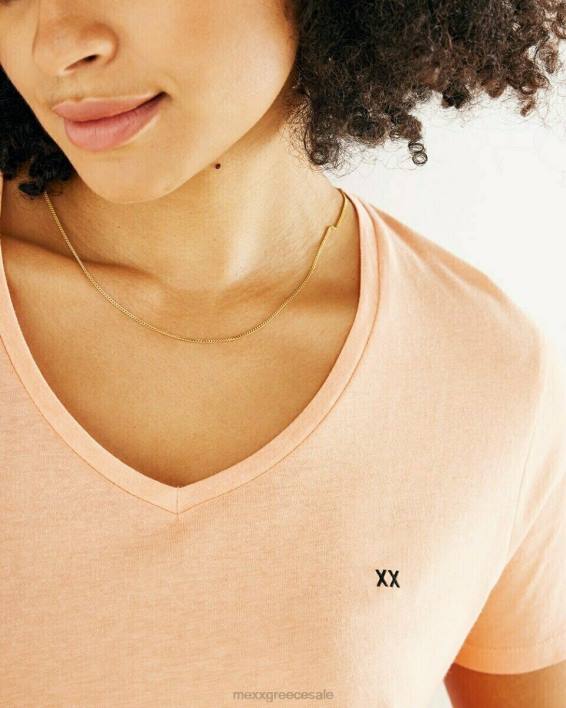 γυναίκες Mexx femmie t-shirt κοραλί πορτοκάλι BR0F166