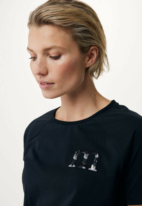 γυναίκες Mexx κοντομάνικο μπλουζάκι μαύρο schwarz BR0F136