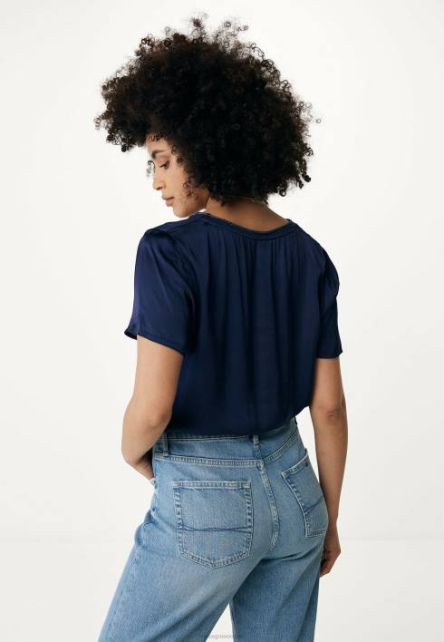 γυναίκες Mexx sophia top navy μπλε BR0F100