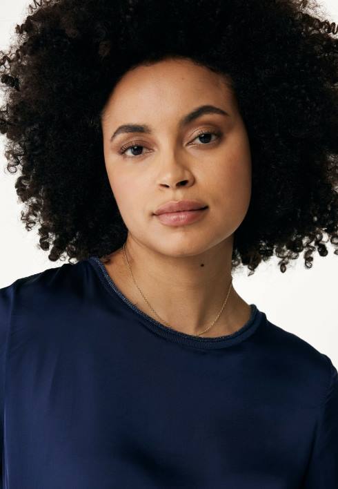 γυναίκες Mexx sophia top navy μπλε BR0F100