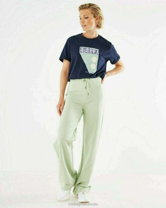 γυναίκες Mexx t-shirt με λαιμόκοψη ναυτικό μπλε BR0F408