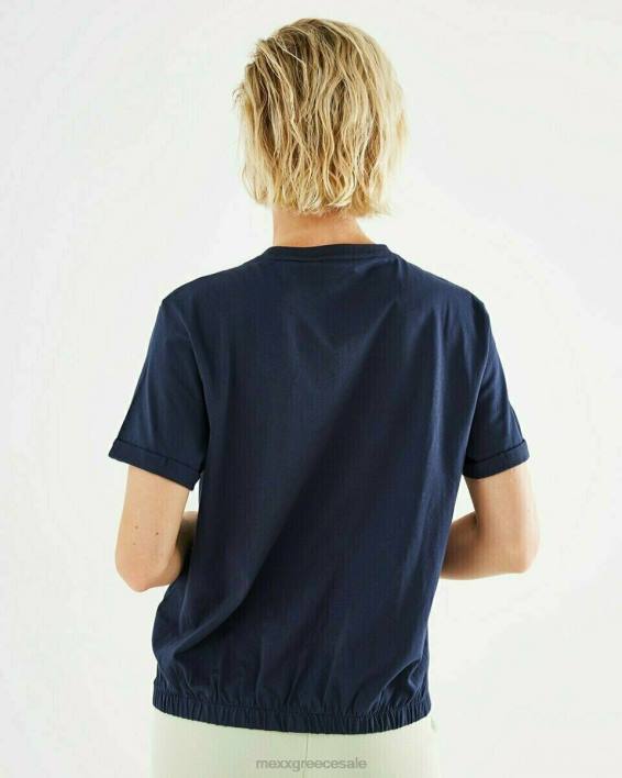 γυναίκες Mexx t-shirt με λαιμόκοψη ναυτικό μπλε BR0F408