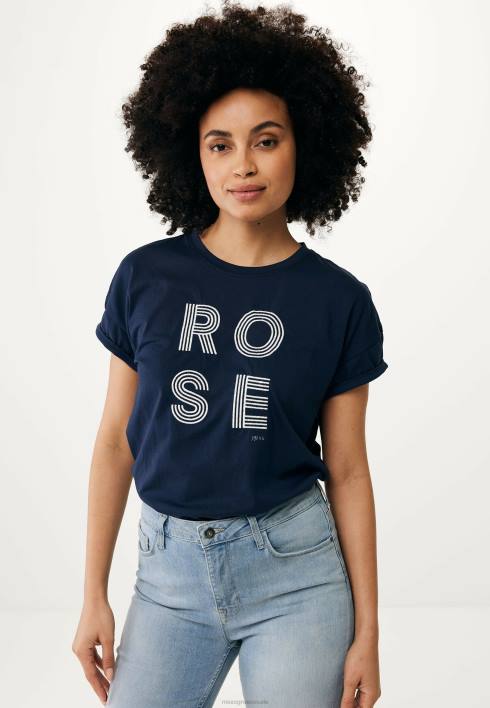 γυναίκες Mexx κοντομάνικο t-shirt artwork navy μπλε BR0F80