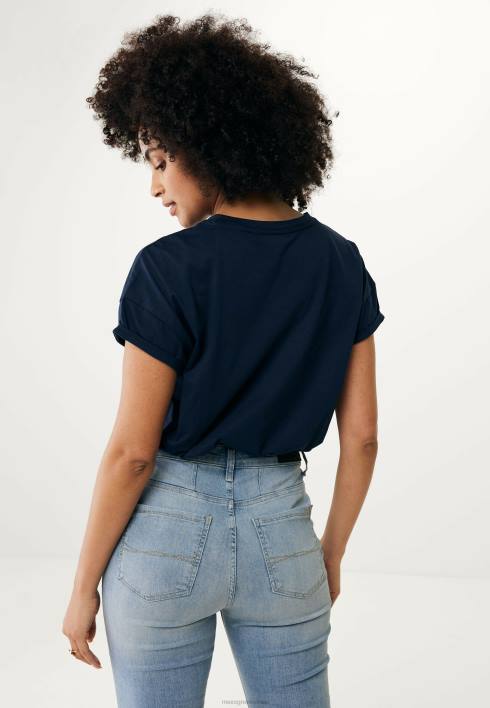 γυναίκες Mexx κοντομάνικο t-shirt artwork navy μπλε BR0F80