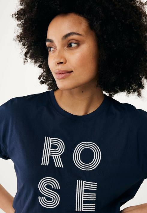 γυναίκες Mexx κοντομάνικο t-shirt artwork navy μπλε BR0F80