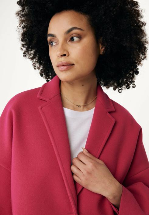 γυναίκες Mexx υπερμεγέθη παλτό ροζ BR0F113