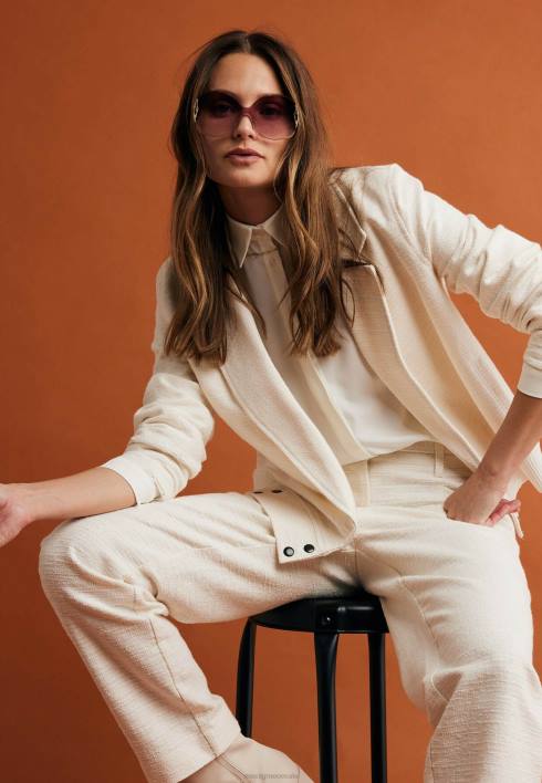 γυναίκες Mexx bomber jacket κρεμ λευκό μπεζ BR0F44