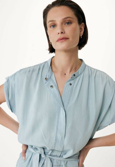 γυναίκες Mexx τζιν μπλούζα με καπέλα μπλε BR0F31