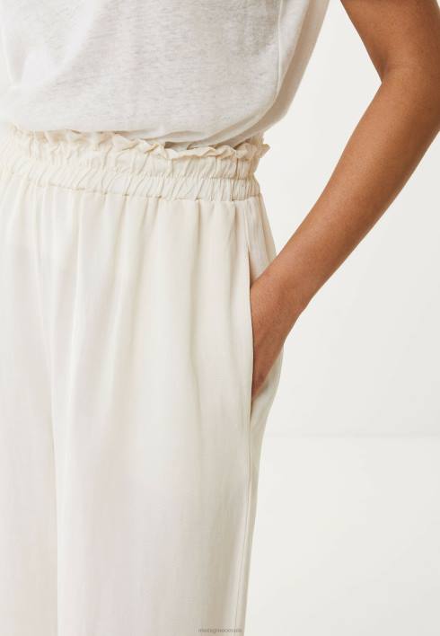 γυναίκες Mexx ρευστό παντελόνι 3/4 σε λευκό μπεζ BR0F61