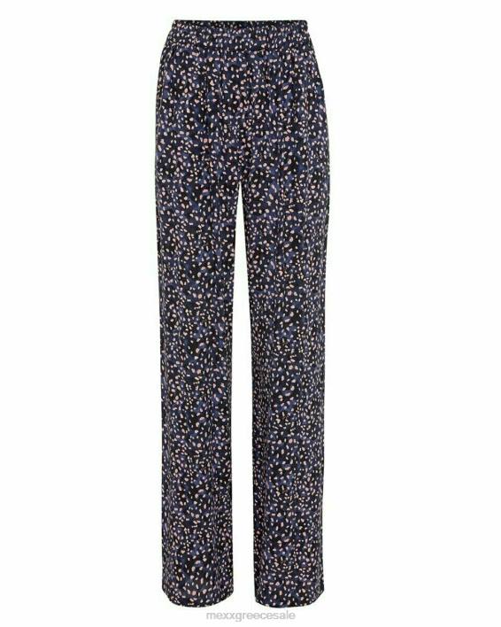 γυναίκες Mexx εμπριμέ παντελόνι ναυτικό μπλε BR0F133