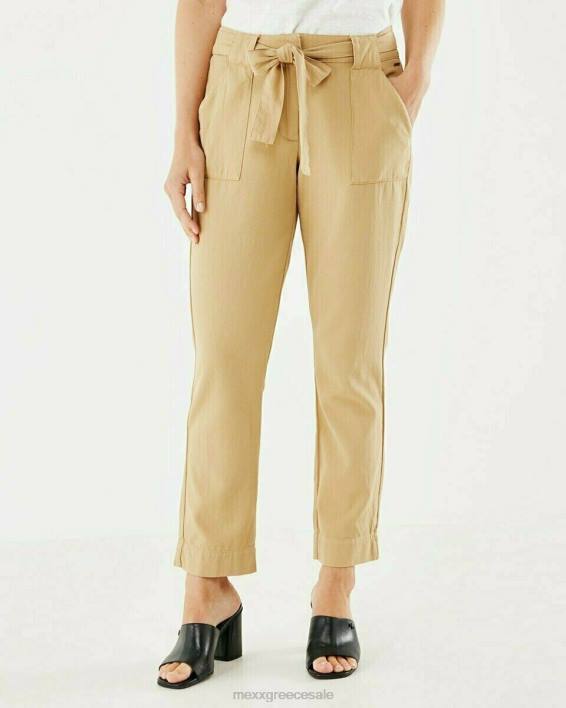 γυναίκες Mexx παντελόνι με μπεζ ζώνη χρυσός BR0F217