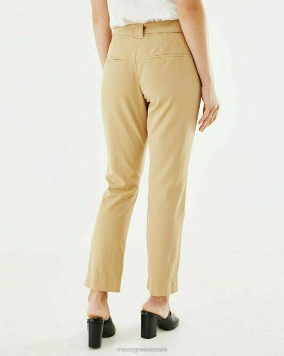 γυναίκες Mexx παντελόνι με μπεζ ζώνη χρυσός BR0F217