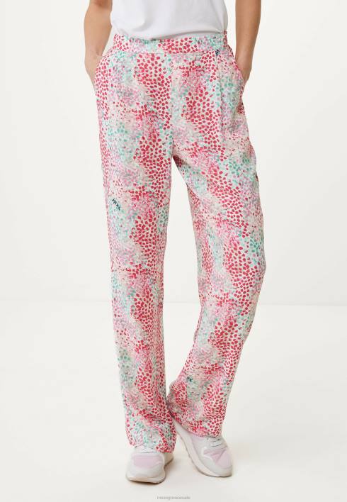 γυναίκες Mexx φαρδύ παντελόνι ροζ BR0F23