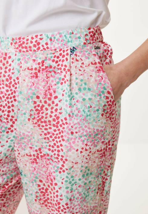 γυναίκες Mexx φαρδύ παντελόνι ροζ BR0F23