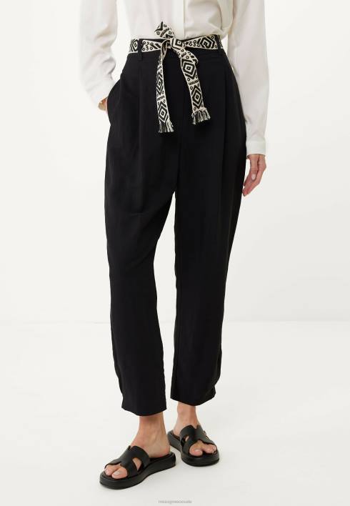 γυναίκες Mexx παντελόνι μαύρο schwarz BR0F73