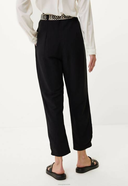 γυναίκες Mexx παντελόνι μαύρο schwarz BR0F73