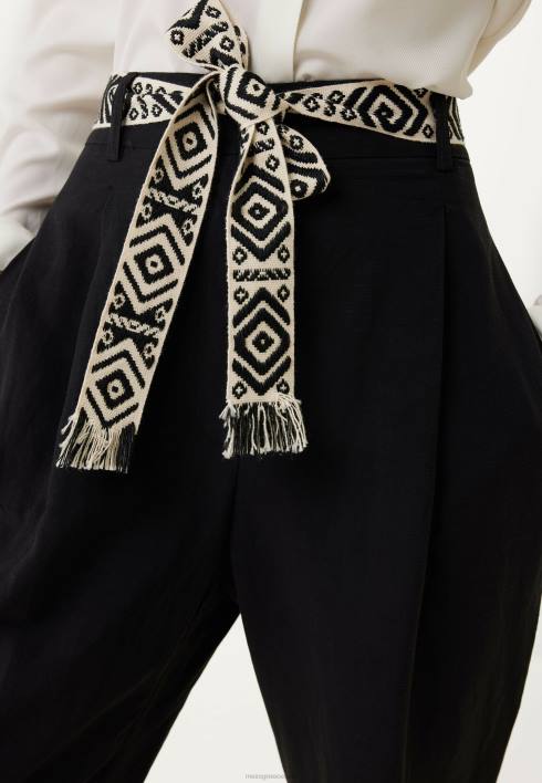 γυναίκες Mexx παντελόνι μαύρο schwarz BR0F73