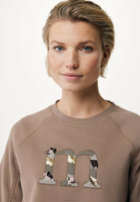 γυναίκες Mexx ρεγκλάν πουλόβερ μακριά μανίκια καφέ BR0F138