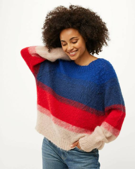 γυναίκες Mexx πλεκτό πουλόβερ σκούρο μπλε BR0F159