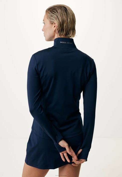 γυναίκες Mexx ζακέτα ναυτικό με φερμουάρ μπλε BR0F402