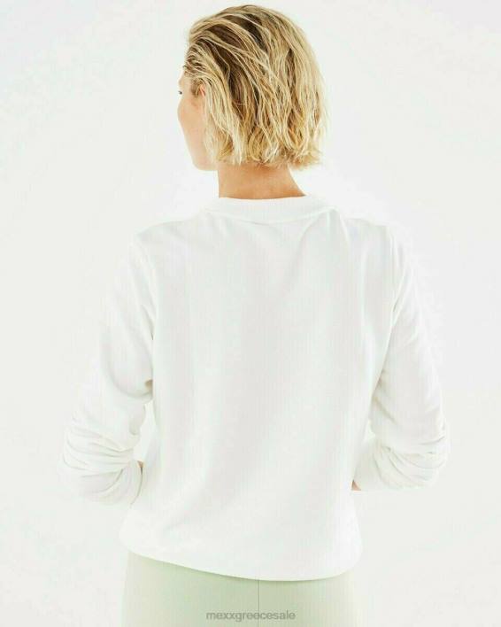 γυναίκες Mexx πουλόβερ με λαιμόκοψη σε λευκό άσπρο BR0F407