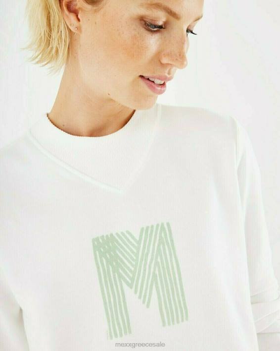 γυναίκες Mexx πουλόβερ με λαιμόκοψη σε λευκό άσπρο BR0F407