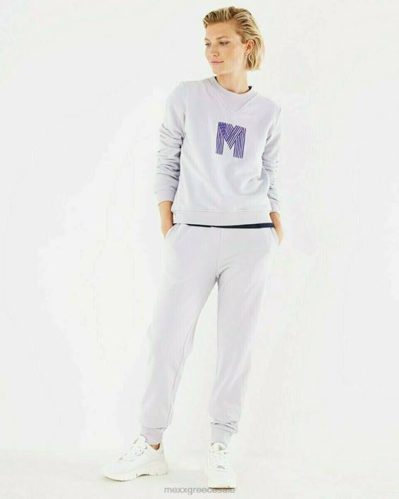 γυναίκες Mexx πουλόβερ με λαιμόκοψη λιλά μωβ BR0F409