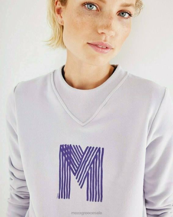 γυναίκες Mexx πουλόβερ με λαιμόκοψη λιλά μωβ BR0F409