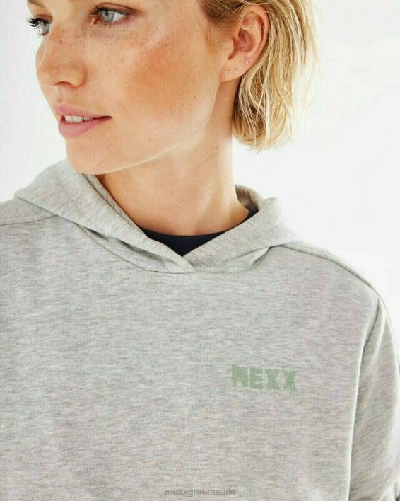 γυναίκες Mexx πουλόβερ με κουκούλα μάχη σώμα με σώμα γκρί BR0F413