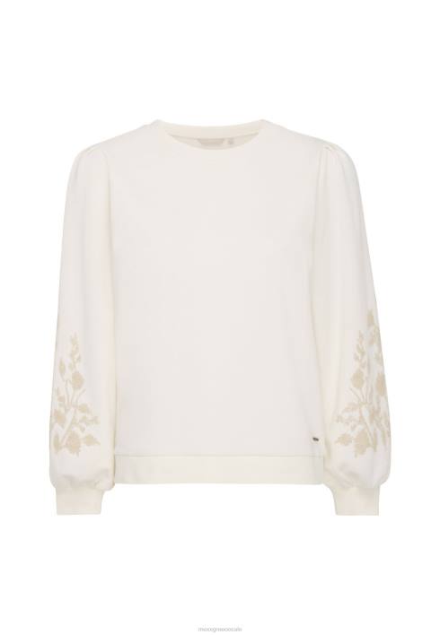 γυναίκες Mexx μανίκια πουλόβερ με λαιμόκοψη άσπρο BR0F56