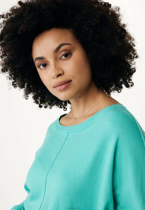γυναίκες Mexx boatneck top aqua πράσινος BR0F121