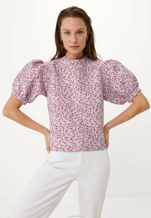 γυναίκες Mexx ροζ τοπ ζακάρ πολύχρωμο BR0F13