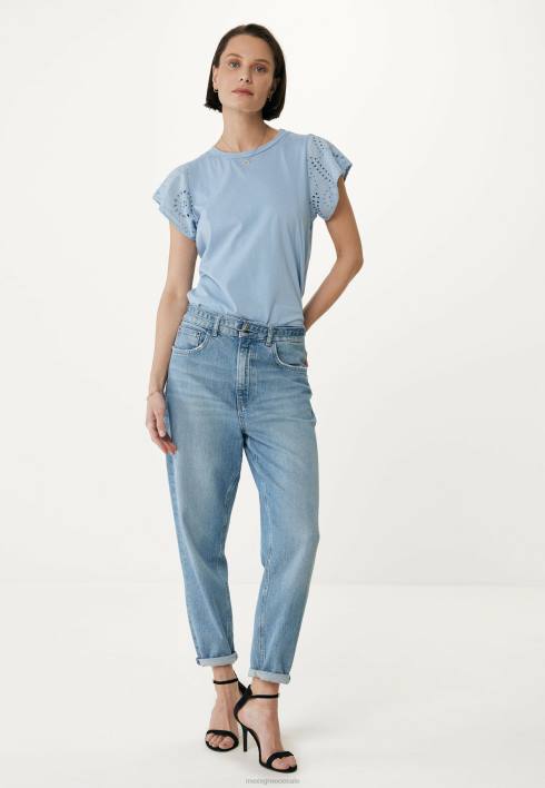 γυναίκες Mexx κορυφαία μανίκια μωρού μπλε BR0F14