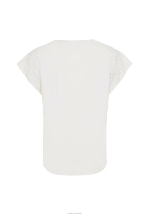 γυναίκες Mexx επάνω μανίκια από κέντημα σε λευκό μπεζ BR0F2