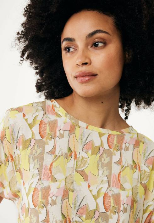γυναίκες Mexx Καπέλα με στρογγυλή λαιμόκοψη με στάμπα λάιμ κίτρινος BR0F74