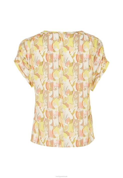 γυναίκες Mexx Καπέλα με στρογγυλή λαιμόκοψη με στάμπα λάιμ κίτρινος BR0F74